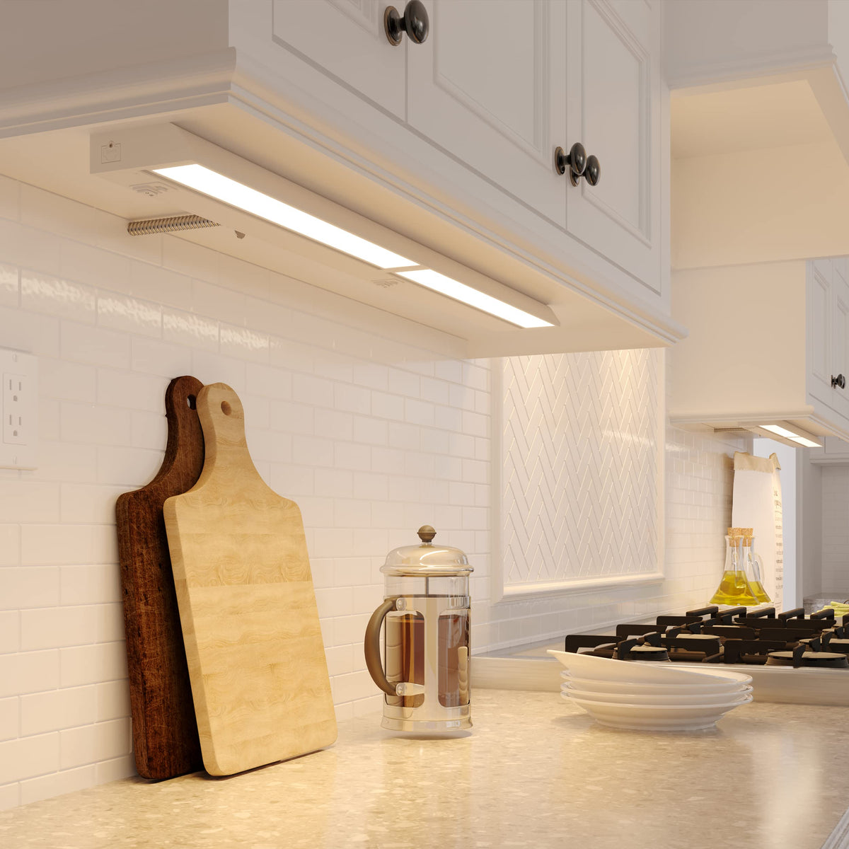 24-Inch Swivel LED Under Cabinet Light, 3-CCT Selectable, White X8215