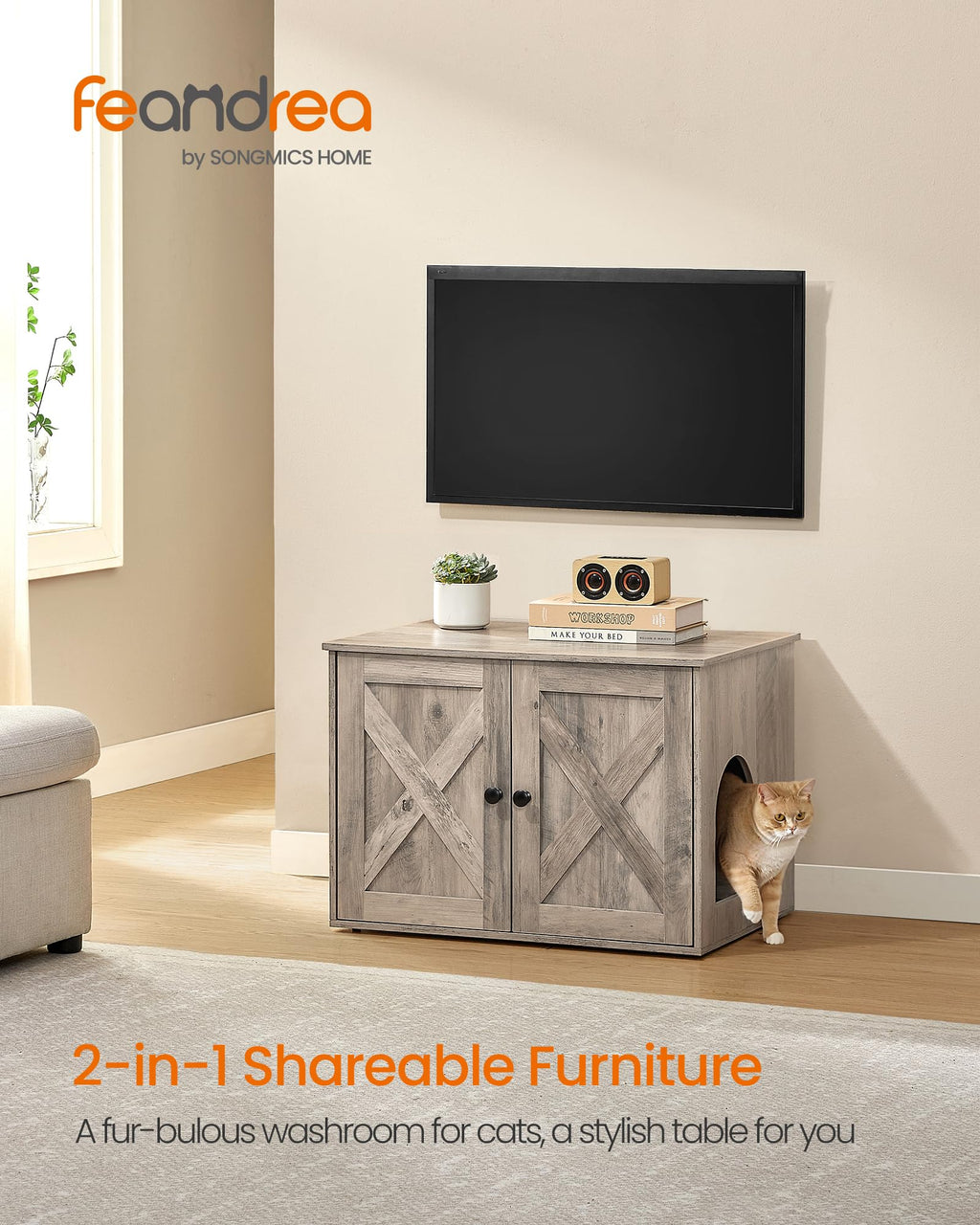 Cat Litter Box Enclosure End Table T537