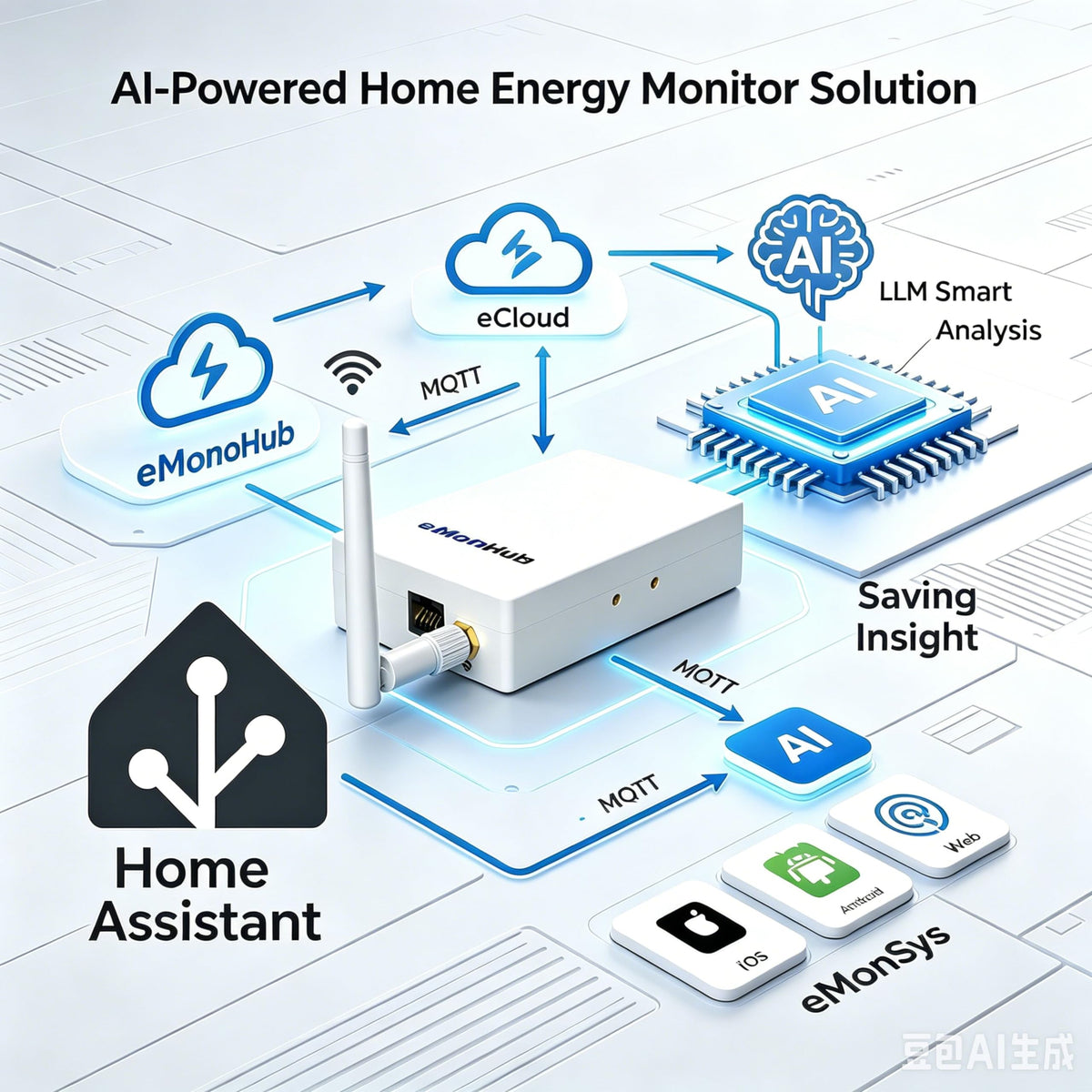 Real Time Electricity Usage Monitor M480872