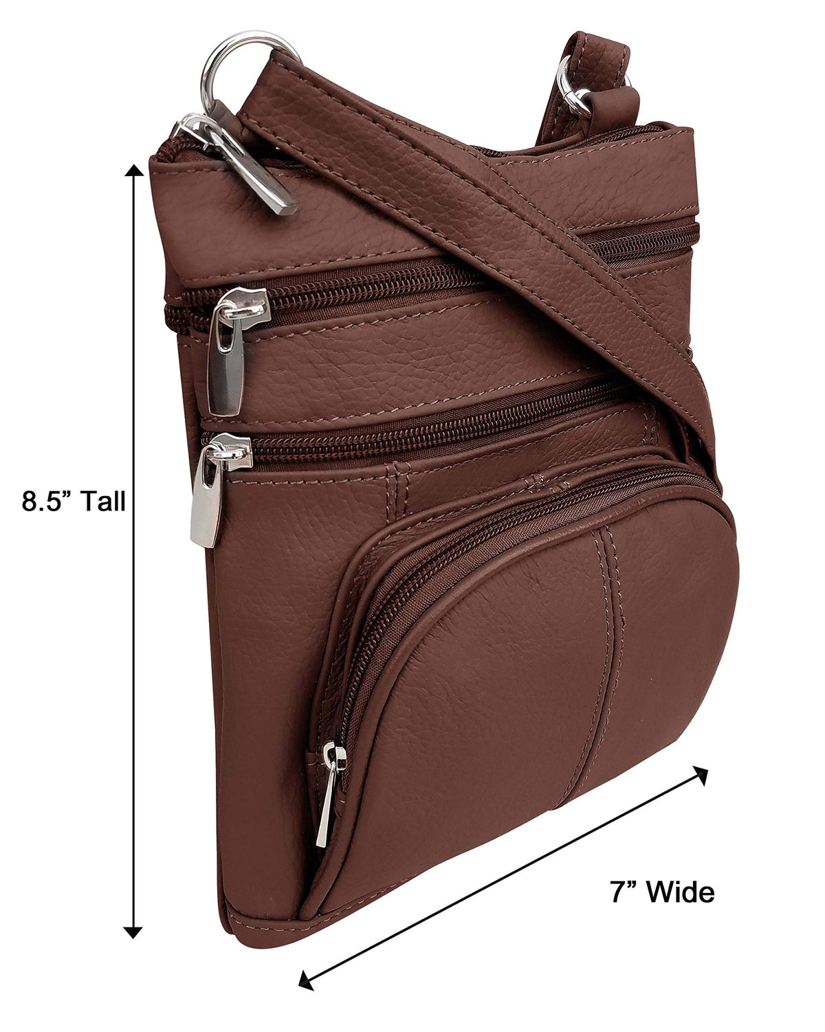 Brown Cross Body Purse Bag Q1523