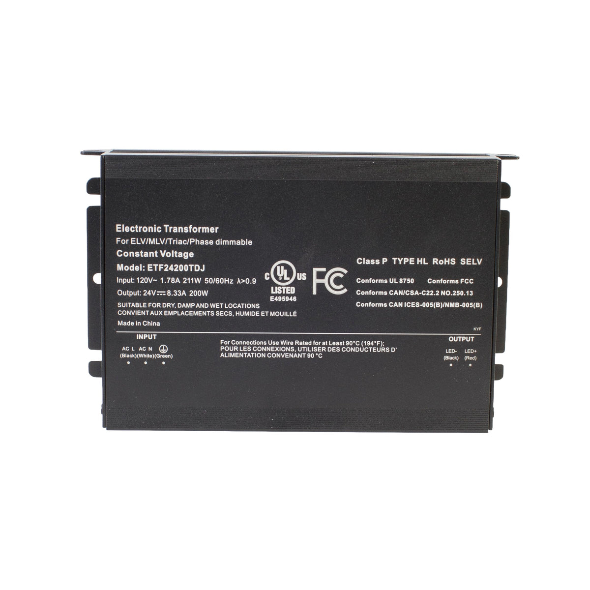 24v 200W Dimmable Constant Voltage Power Supply P9631