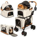 Double Pet Stroller with Detachable Carriers N8333