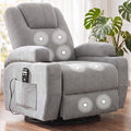 360° Swivel Rocker Recliner Chair with Massage H581688