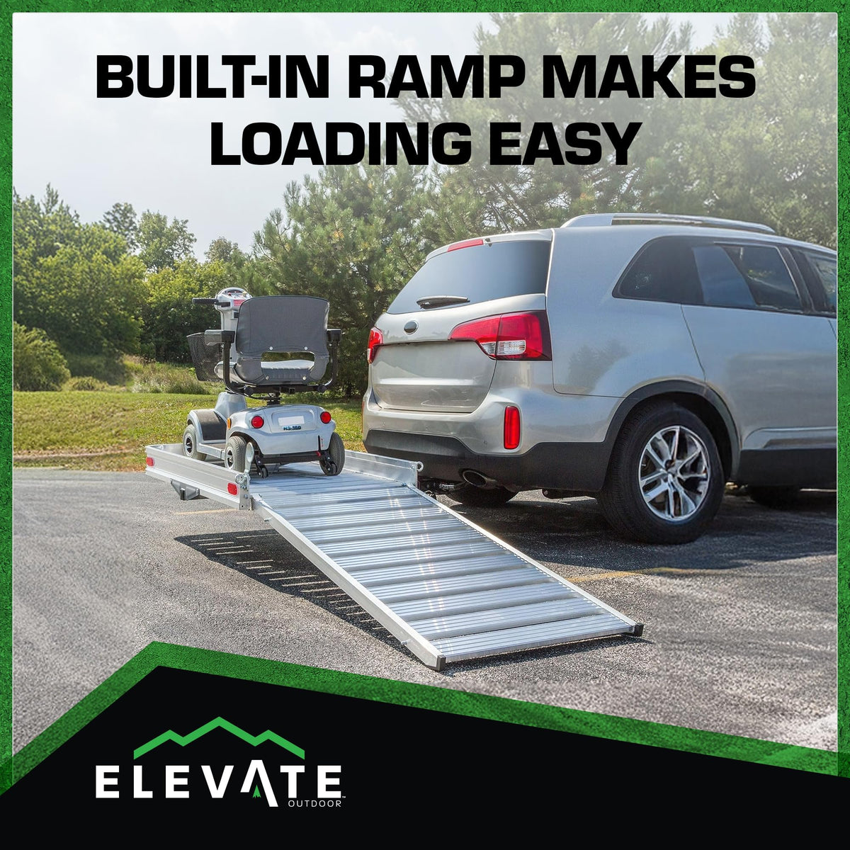 Hitch Cargo Carrier with Ramp Z2619